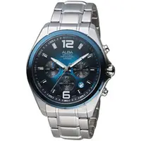 在飛比找樂天市場購物網優惠-ALBA 雅柏錶 日系潮流三眼計時腕錶 VD53-X278B