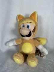 Luigi Kitsune Fox Cat Plush Little Buddy 9" Super Mario 3D Land 2013 Nintendo