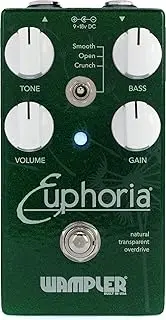 Wampler Euphoria V2 Natural Transparent Overdrive Guitar Effects Pedal