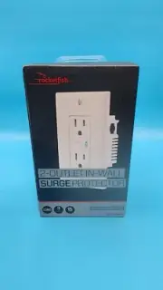 Rocketfish™ - 2 Outlet In-Wall 1080 Joules Surge Protector