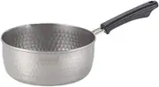 TIKUSAN Yukihira Pot Traditional Japanese Saucepan Stainless Steel Made in Japan with Two Sided Pour Spouts (7.1inch(18cm))