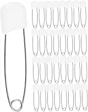 YOSADIER 60Pcs Safety Brooch for Safety Pins with Locking Heads Durable and Easy to Use Nappy Pins for Clothing and Diapers for Care and Storage