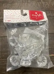 1 Set String Lights 3.5ft Indoor Only Battery Operated Warm White Led 8 Lights
