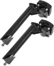 CLISPEED 2pcs Black Bike Handlebar Stem Riser Extender for Bicycles Enhances Stability Comfort and Riding