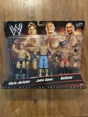 NIP WWE Batista John Cena Chris Jericho World Wrestling 3 Action Figure 2010