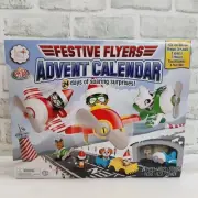 Elf on the Shelf 24pc Advent Calendar Festive Flyers Airplane & Figures Playset