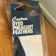 Jim Teeny Custom Dyed Pheasant Feathers* Black*