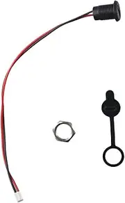 SSHHUI Input Type C Female Socket, Water Proofing Connector Output 2pin Plug and 24AWG Wire Strip(1pc)
