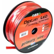 Deejay LED TBH450REDCOPPER 4 Gauge 50ft Red Pure Copper