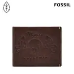 【FOSSIL 官方旗艦館】BRONSON 真皮證件格皮夾-義式咖啡色 ML4563206(禮盒組附鐵盒)