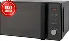 RHMO10 Compact Microwave, 8 Pre-Set Menus, Black, Space-Saving Design