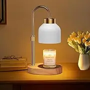 seenlast Candle Warmer Lamp with 2 Bulbs, Candle Warmer with Dimmer Adjustable Height,Mothers Day Gifts,Electric Wax Warmer Vintage Home Decor,2/4/8H Timer,Wax Melt Warmer for Scented Jar Candles