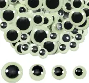 TOAOB 100pcs Glow in The Dark Wiggle Googly Eyes Self Adhesive Large...