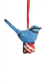 Aussie Christmas Decoration Blue Wren 9cm