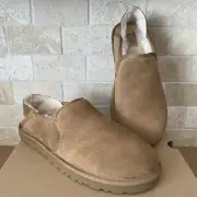 UGG KENTON CHESTNUT SUEDE SHEEPSKIN SLIP ON COMFORT SLIPPERS MEN SIZE 9 MEN