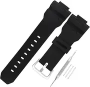 [JETHENG] Men's Resin Strap Compatible for 16mm Casio 10330771 GW-7900 GW7900 GW-7900B GW7900B G-7900 G7900 G7900B G-7900B Ladies outdoor work waterproof watch band wrist strap with buckle