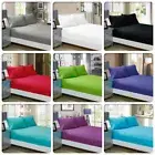 1000TC Egyptian Cotton Fitted Sheet + Pillowcase Single/Double/Queen/King/S King