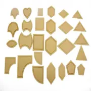 Experience Precision Quilting with 54 Acrylic Ruler Patchwork Templates