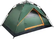 Camping Tent Automatic Pop Up Lightweight Dome Tent Thicken Rainproof 3-4 Person Family Tent Outtdoor Tent