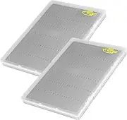 SF Collection Fly Boxes A5 Large Capacity Fly Fishing Box Clear Lid Tube Foam Flies Box 2PCS
