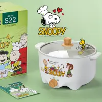 在飛比找Yahoo奇摩購物中心優惠-【SNOOPY 史努比】吃貨系列-S22不沾電湯鍋3L(快煮