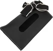 Alipis Car Tissue Box Napkin Holds Tissue Holder in Car Visor Napkin Holder Black Pu