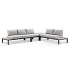 NEW Nova Package D - Outdoor Aluminium Modular Corner Lounge | Bay Gallery
