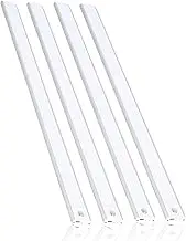 EOGOW 2024 Under Cabinet Lighting, LED Motion Sensor Lights 3 Color Temps, 2000mAh Rechargeable Wireless Closet Lights, Dimmable Magnetic Lights for Kitchen, Stairs, Closets (4 Pcs, 11.8”, 05)