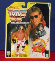 WWF Hasbro Yellow Card Shawn Michaels WWE Mattel Retro Wrestling Figures HBK