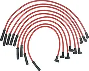 10.5mm High Performance Spark Plug Wires Set Replacement for SBC HEI BBC Chevy 350 383 454 Electronic, (Red)