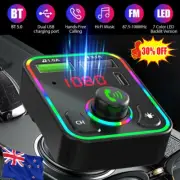 Car Bluetooth FM Transmitter Wireless USB Charger MP3 Player Handsfree NEW #T