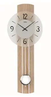 Modern wall clock with quartz movement from AMS AM W7274 NEW
