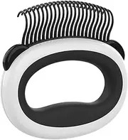 Grooming Comb For Dogs | Pet Hair Removal Tool,Ergonomic Handle Panda Design Grooming Comb Tool For Pet Households Pre-Bath Brushing, Shedding Season Care