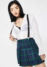 [Dolls Kill x The Craft] You Don't Exist Suspender Skirt