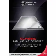 GBC Pack 100 Laminating Pouch 125 Micron Clear (59x83mm)