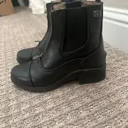 Ovation Elegance Zip Paddock Boots - Black