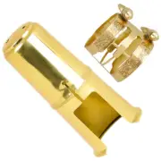 Tenor Flute Head Hat Alto Saxophone Mouthpiece Protective Cap Fastener Clip