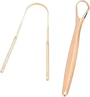 koolsoo 2 Pieces Tongue Scraper Care Tools, Lightweight,Reusable,Tongue Cleaner,Tongue Brush for Fresh Breath,Bad Breath,Care Cleaning