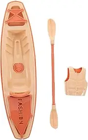GANAZONO Plastic Canoe Ornament 1 Set of 12 Kayak Models Detailed Design Flexible Decoration for Indoor Outdoor Use