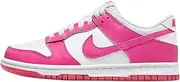 [Nike] Youth Dunk Low Grade School White/Laser Fuchsia FB9109-102 5Y