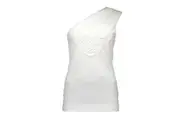 Love Moschino White Elastane Tops & T-Shirt