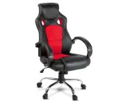 Racing Style PU Leather Office Chair - Red