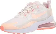 [Nike] Women's W Air Max 270 React Running Shoe, Summit White/Crimson Tint-Light Violet, 3.5 UK