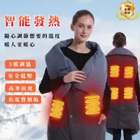 在飛比找PChome24h購物優惠-USB電熱毯 暖身毯 充電寶暖身毯 護肩護頸 電熱披肩毯 電