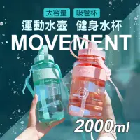 在飛比找momo購物網優惠-【JOEKI】2000ml大容量水壺-CC0138(健身水杯