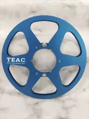 One Pair 10.5" Blue Teac 1/4" Empty Tape Reels For Reel To Reel Tape Recorders
