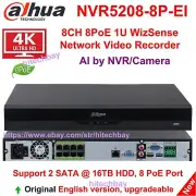 Dahua NVR5208-8P-EI 8CH 8PoE 2SATA WizSense 4K AI NVR 32MP Recorder SMD+ Face