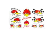 Mooneyes Clay Smith Sticker Sheet 10 Assorted Die Cut Stickers