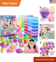 33 Pre-Made Slime Sets - Fun Craft Gift for Kids Aged 4-12 - DIY Creativity