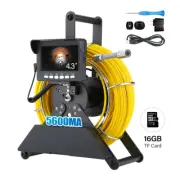 4.3 Monitor Sewer Pipe Inspection Camera, 17MM/22MM Drain Sewer Pipeline Industr